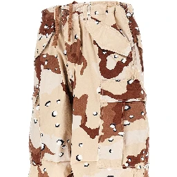 Baggy Fit camouflage cotton cargo pants