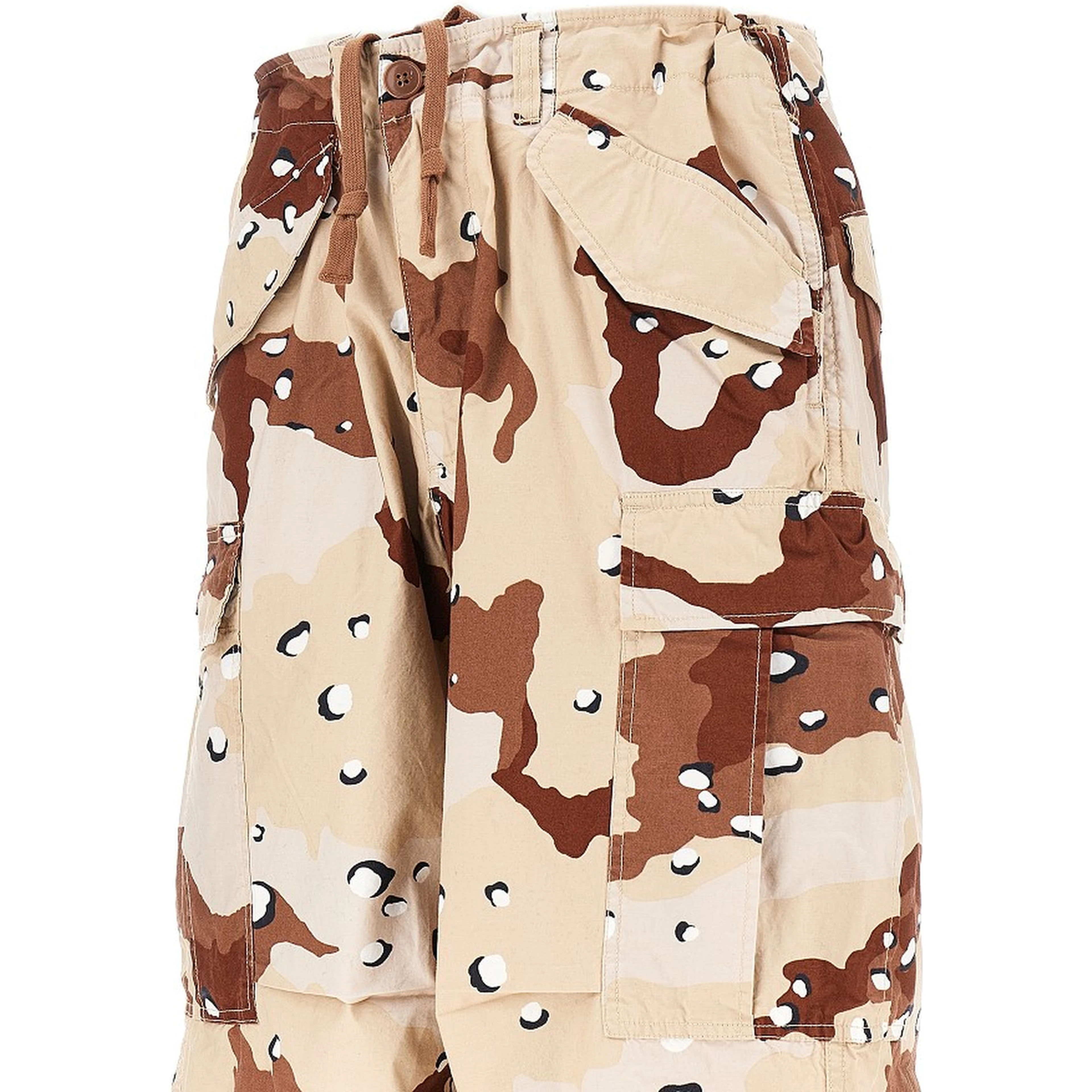 Baggy Fit camouflage cotton cargo pants