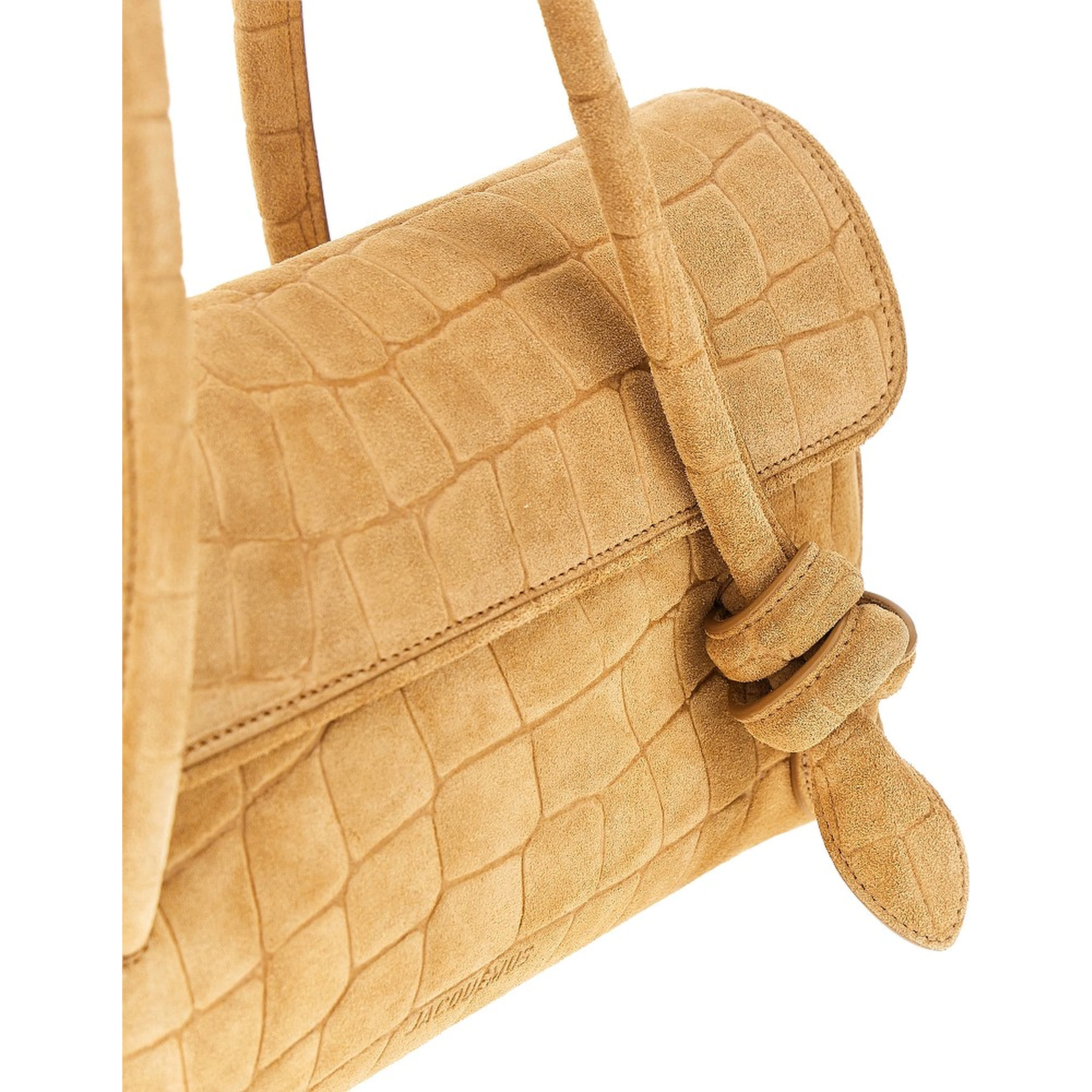Embossed suede leather 'Turismo Long' bag