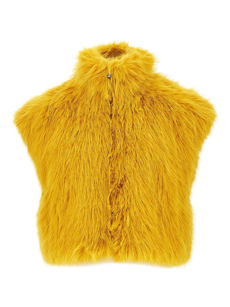 Faux fur vest