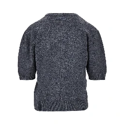 Cashmere and wool knitted top