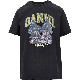 'Mushroom Teddy' print T-shirt
