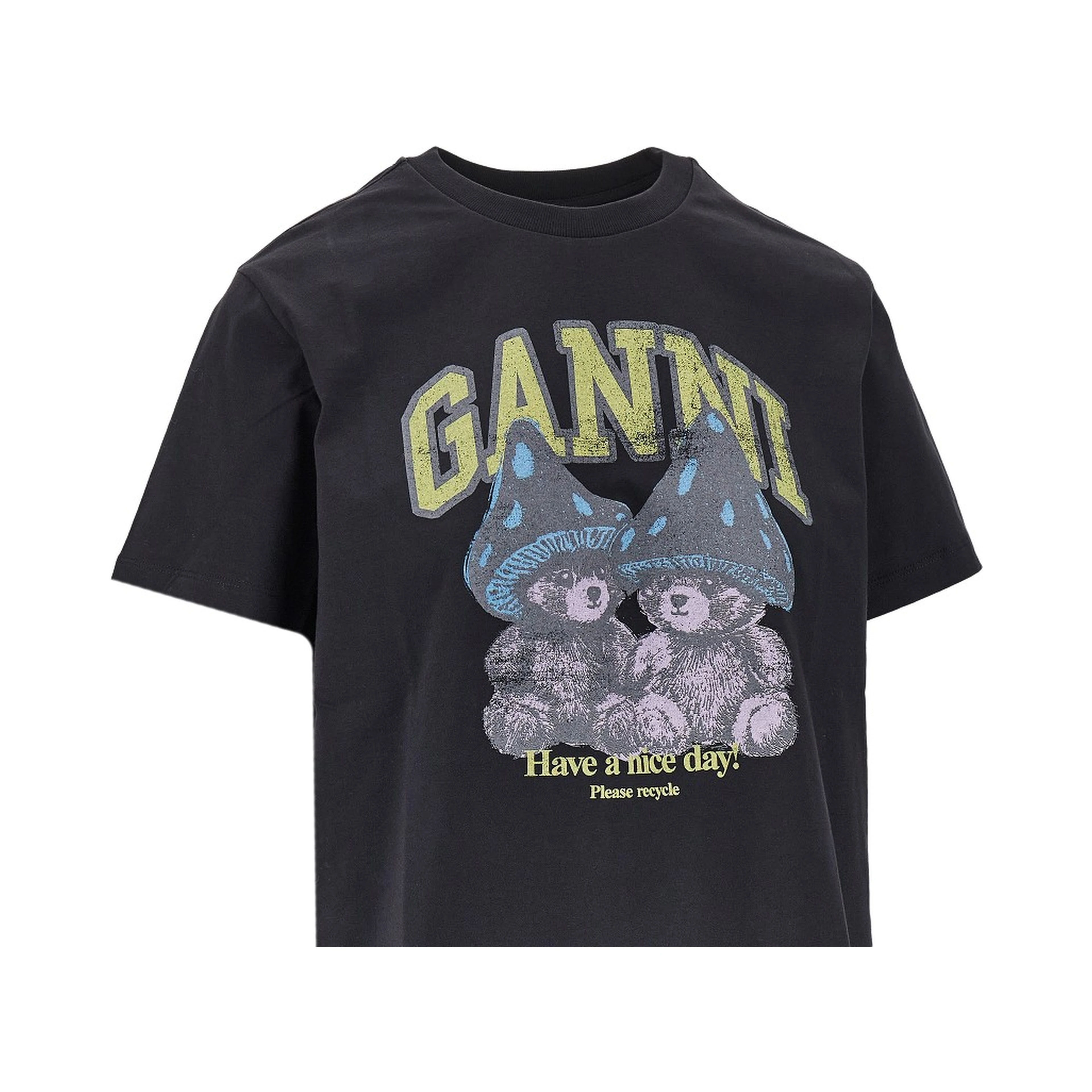 'Mushroom Teddy' print T-shirt