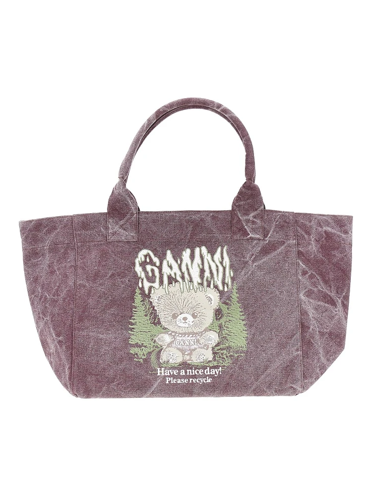 'Forest Teddy' large tote bag