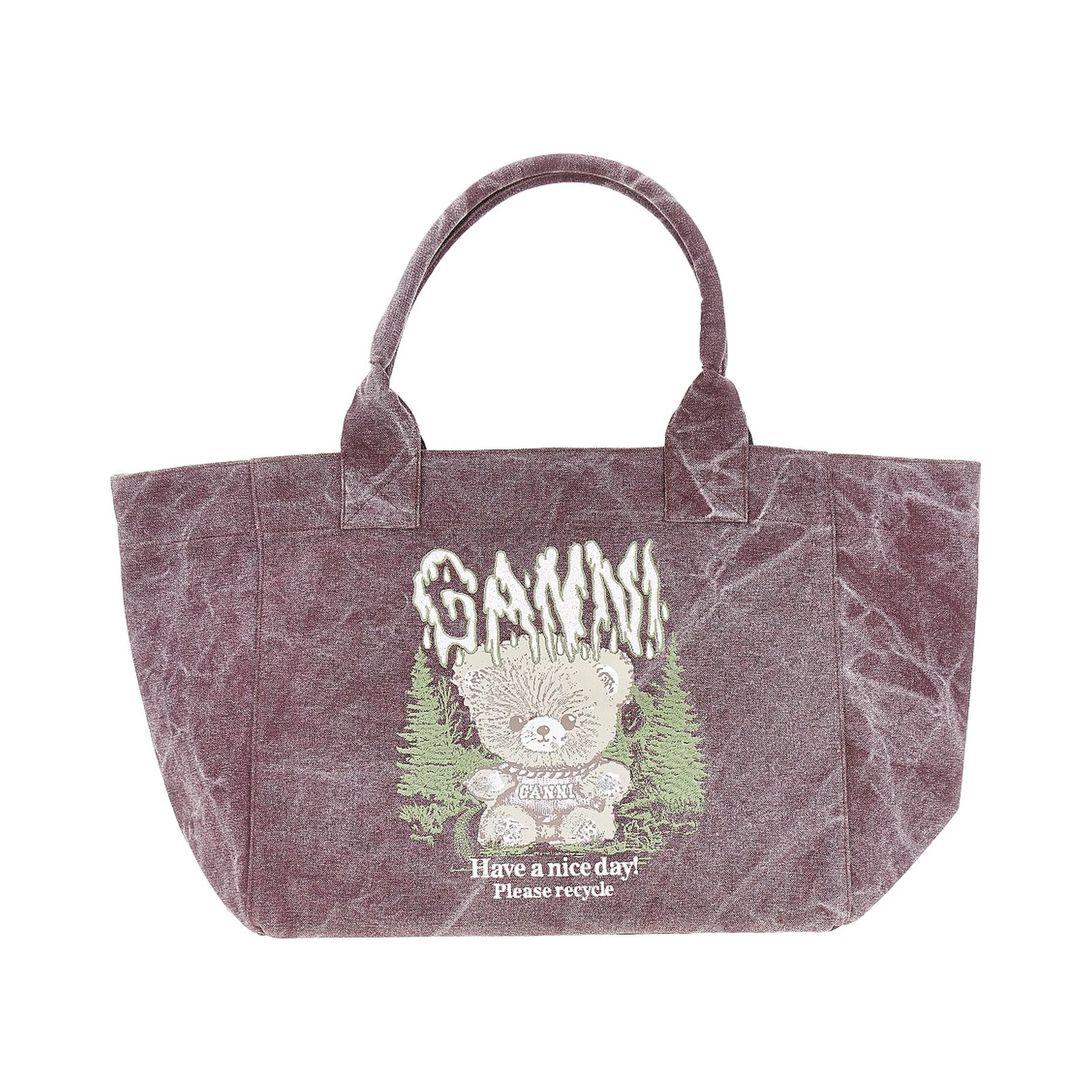 'Forest Teddy' large tote bag