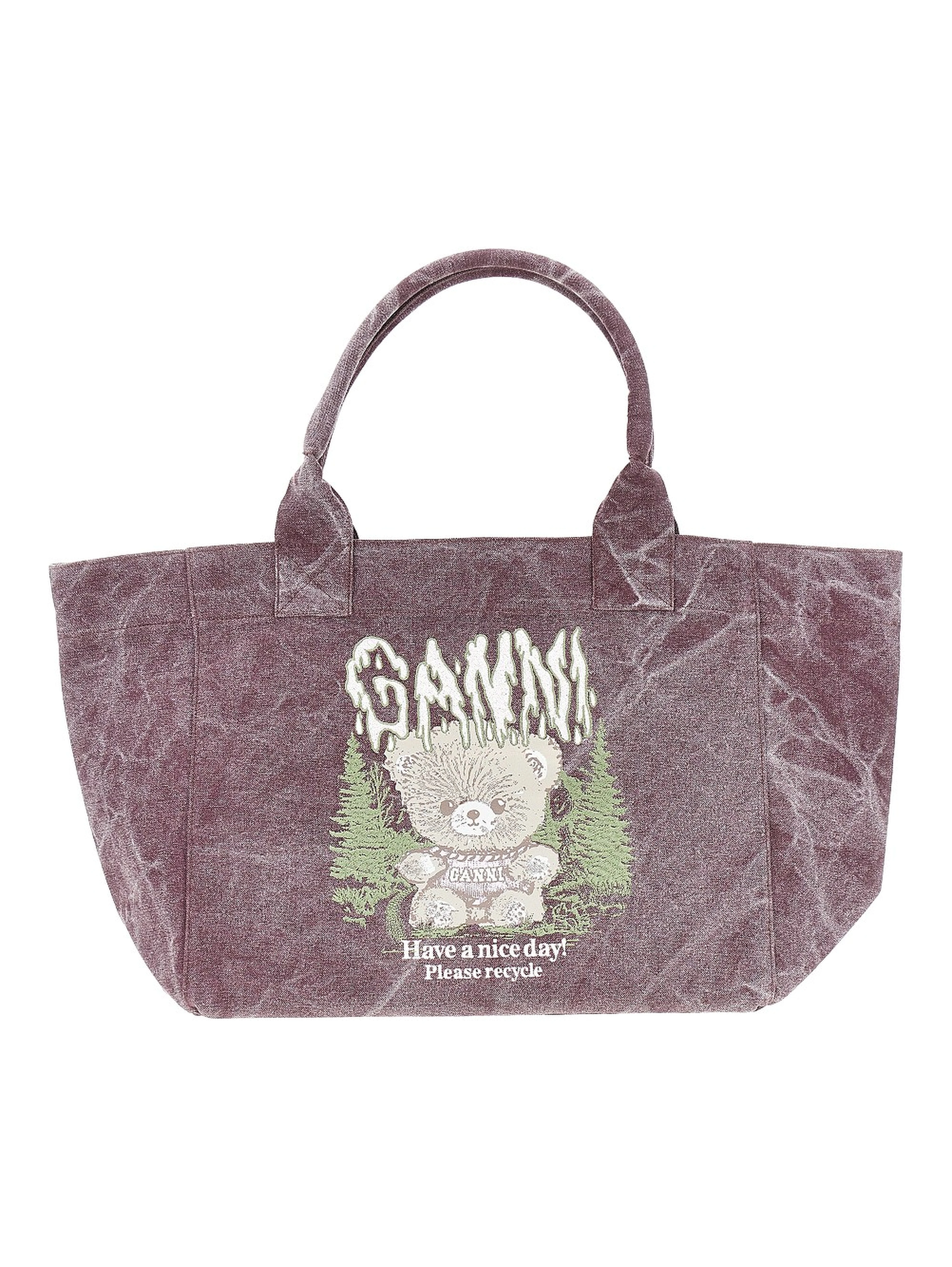 'Forest Teddy' large tote bag