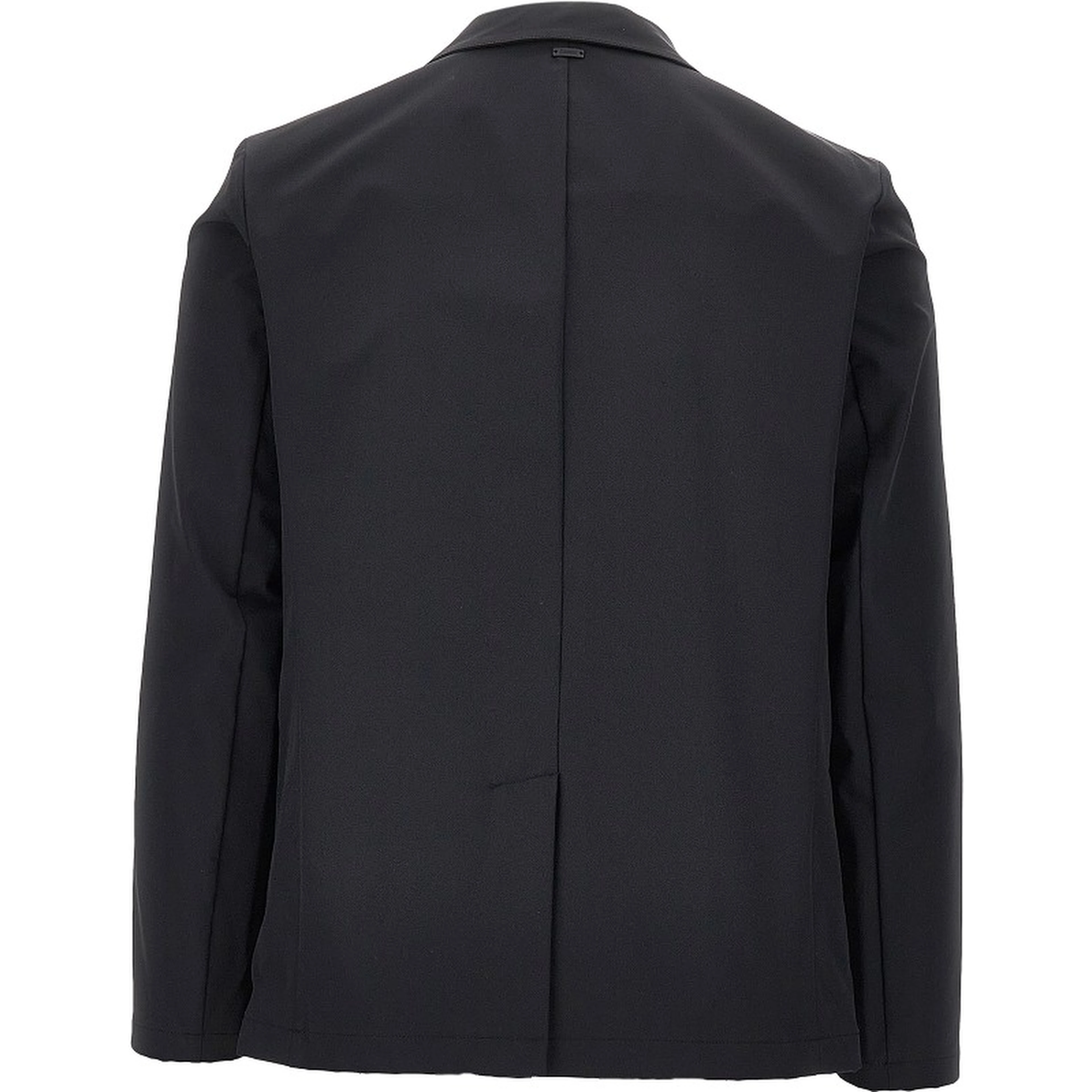 Nylon twill single-breasted jacket
