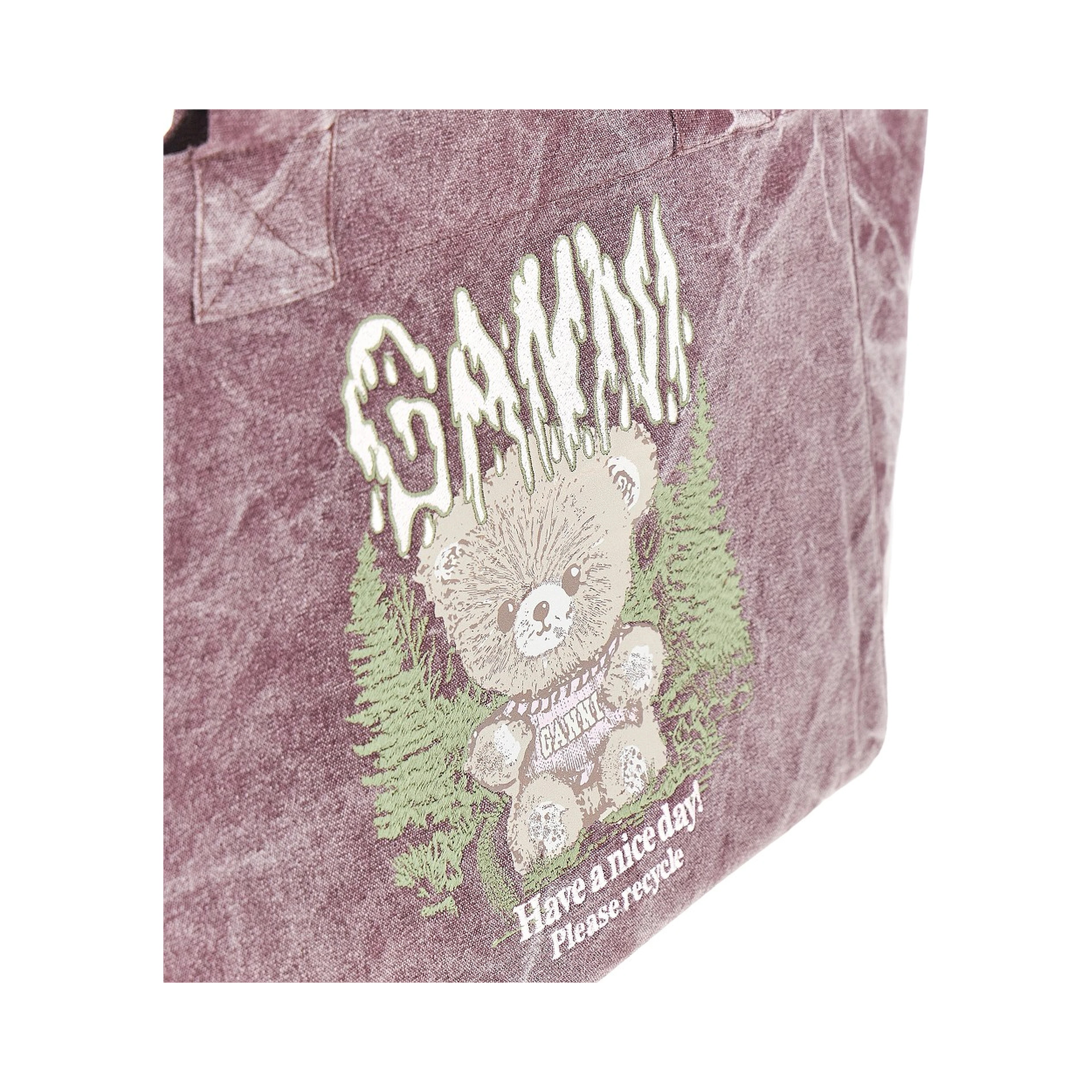 'Forest Teddy' large tote bag