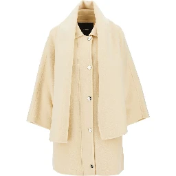 Double cloth cape with scarf