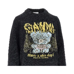 'Forest Teddy' wool-blend sweater