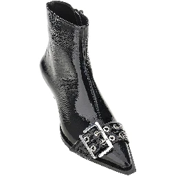 Faux leather boots