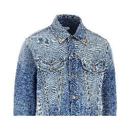 Denim jacket with Medusa details