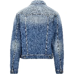 Denim jacket with Medusa details