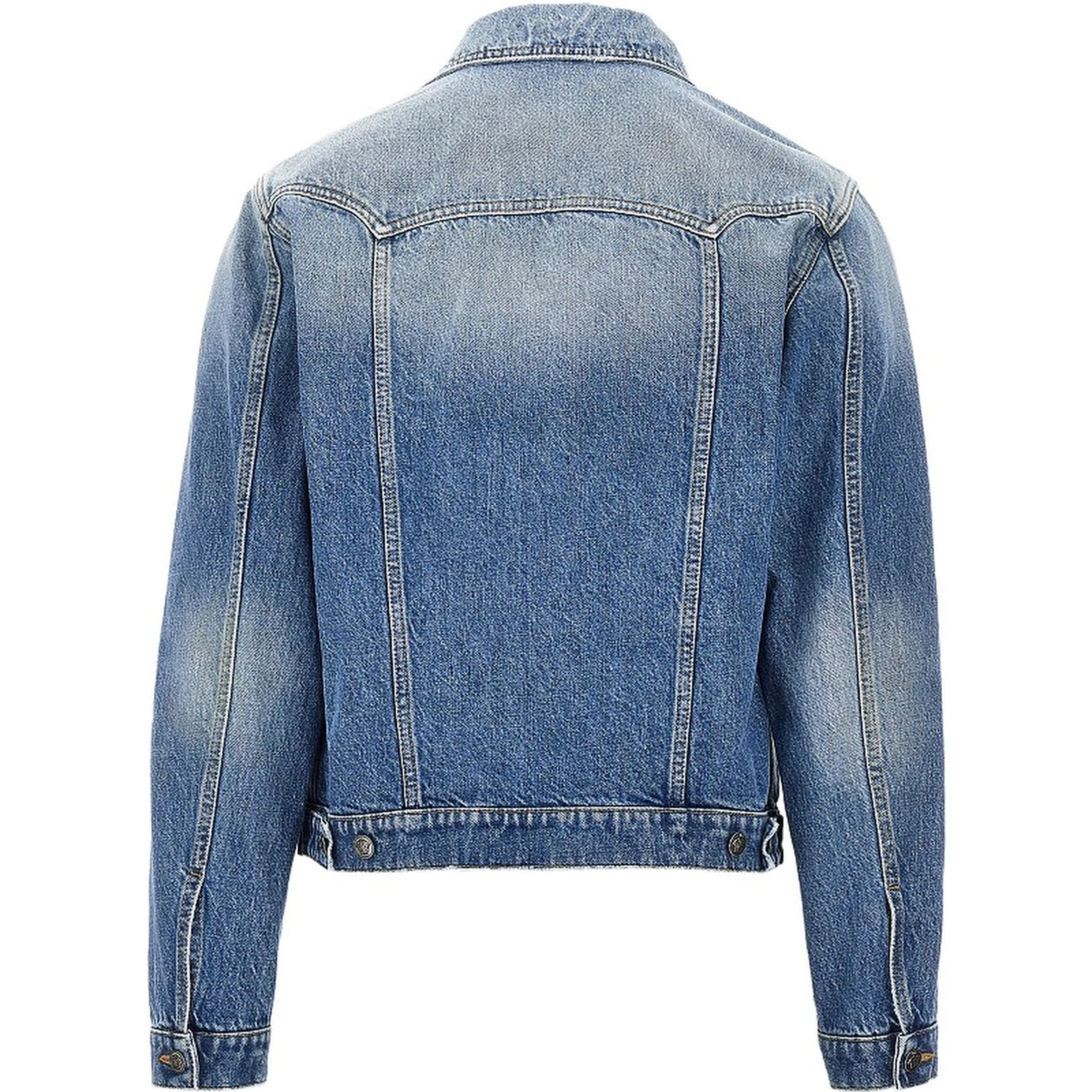 Denim jacket with Medusa details