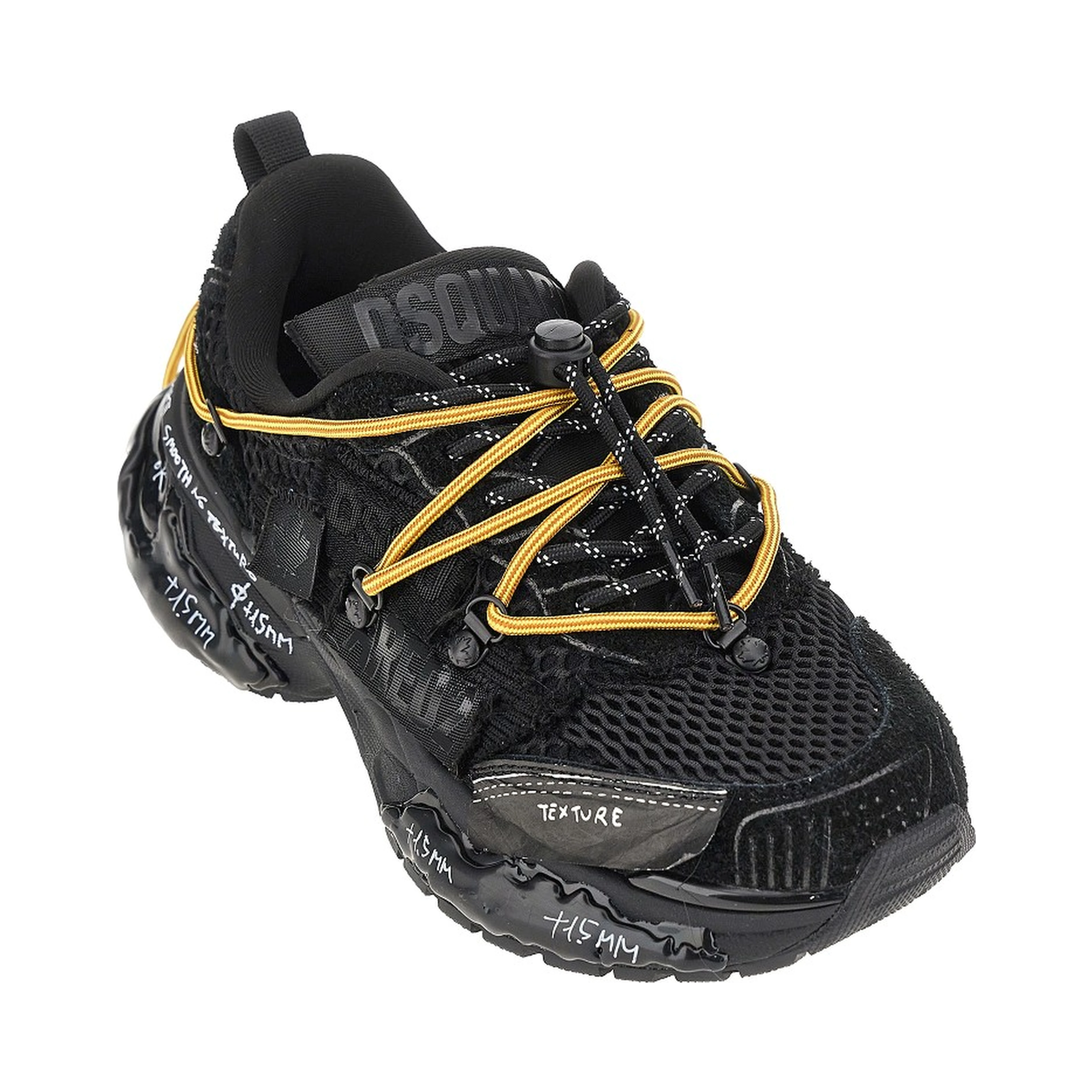 Suede leather and mesh 'Faster' sneakers