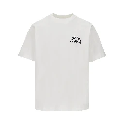 Jersey T-shirt with logo embroidery
