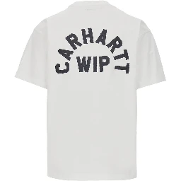 Jersey T-shirt with logo embroidery