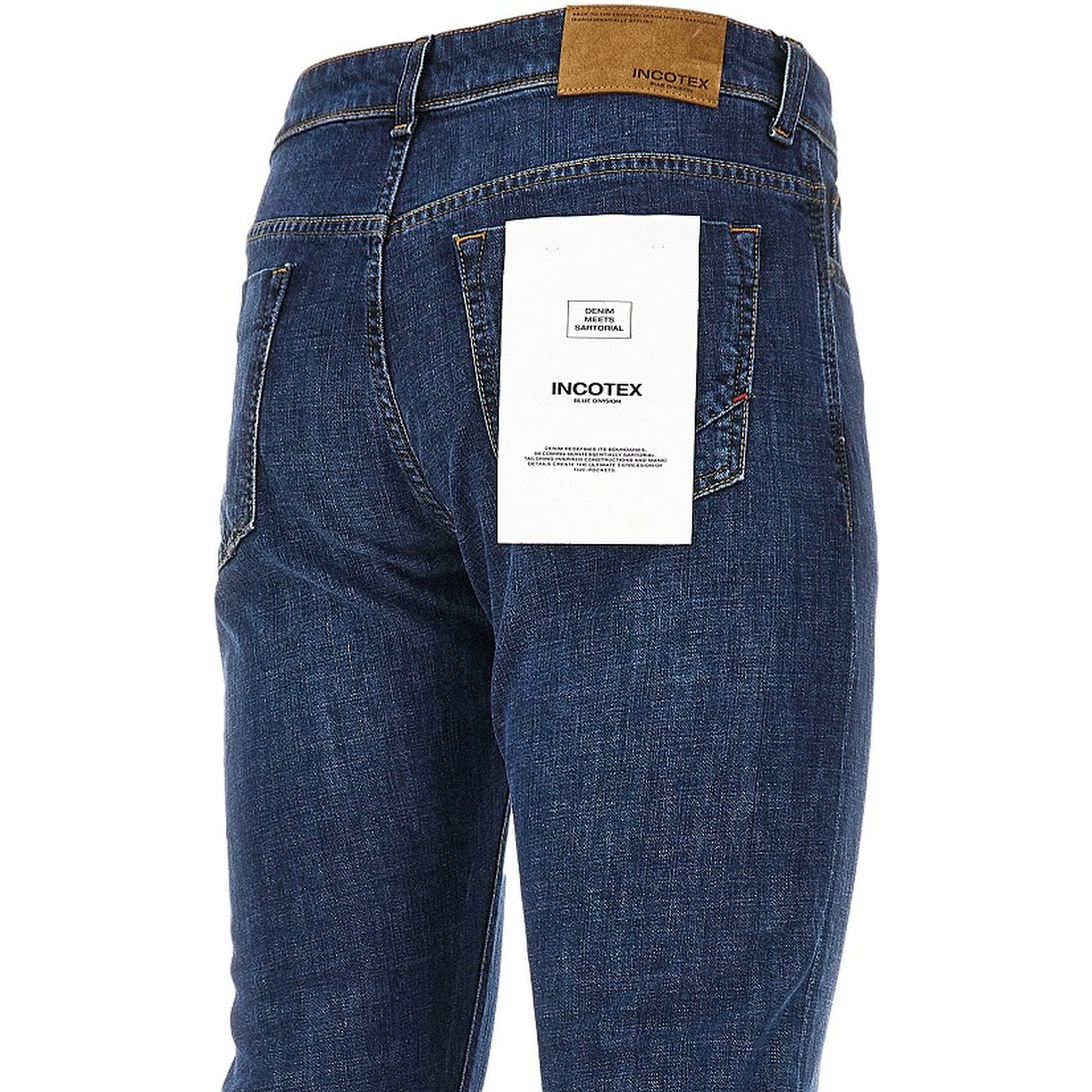 Stretch denim slim fit jeans