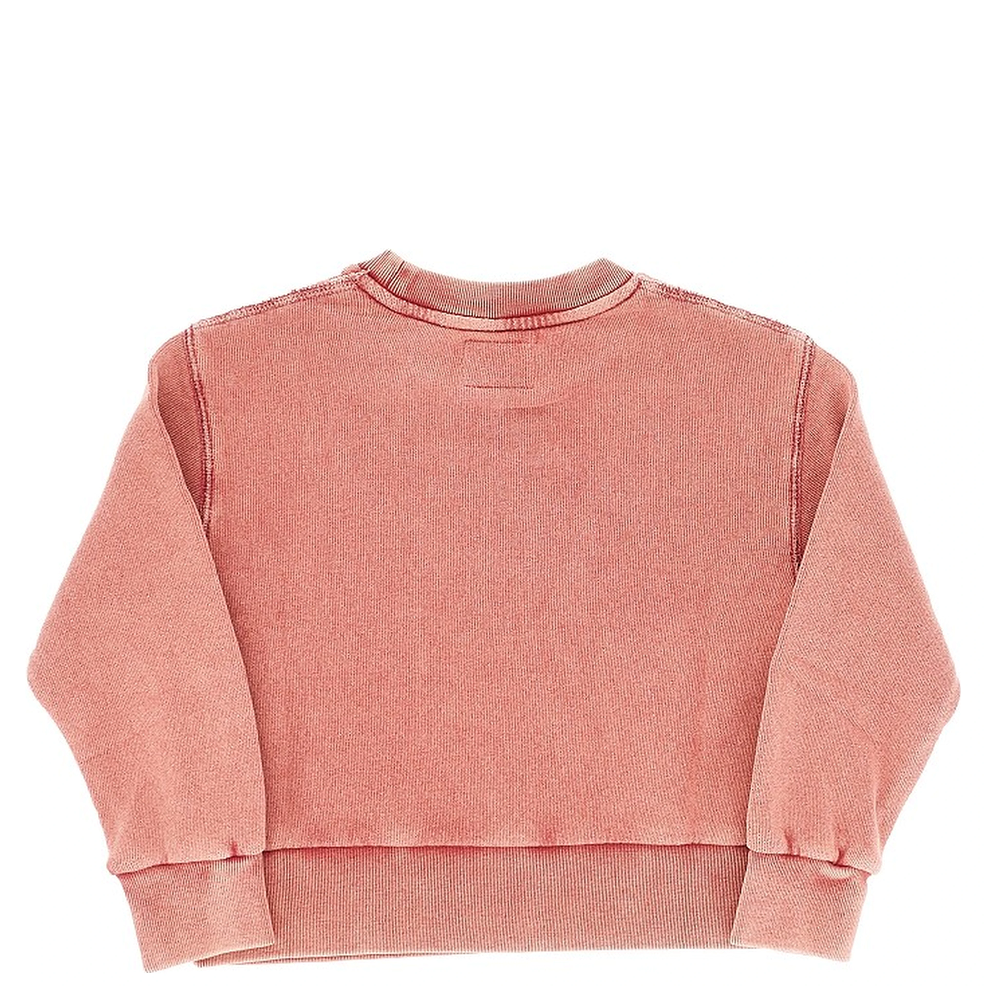 Crewneck cotton sweathsirt with washed effect