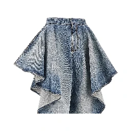 Panelled jeans with cuff