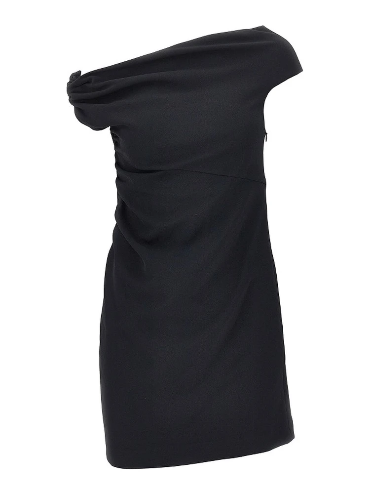 Stretch crêpe short dress