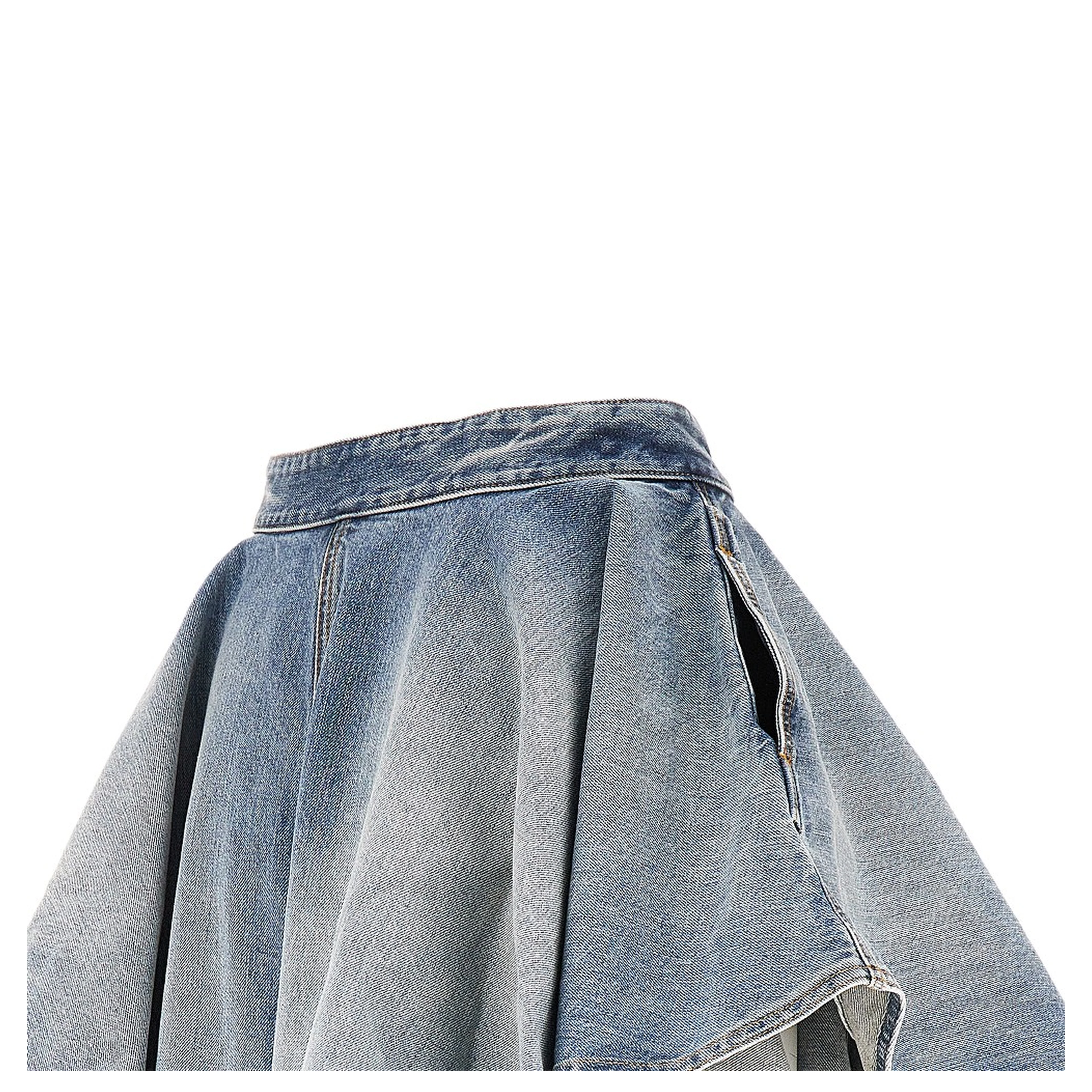 Panelled jeans with cuff