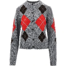 Wool and cashmere knitted cardigan