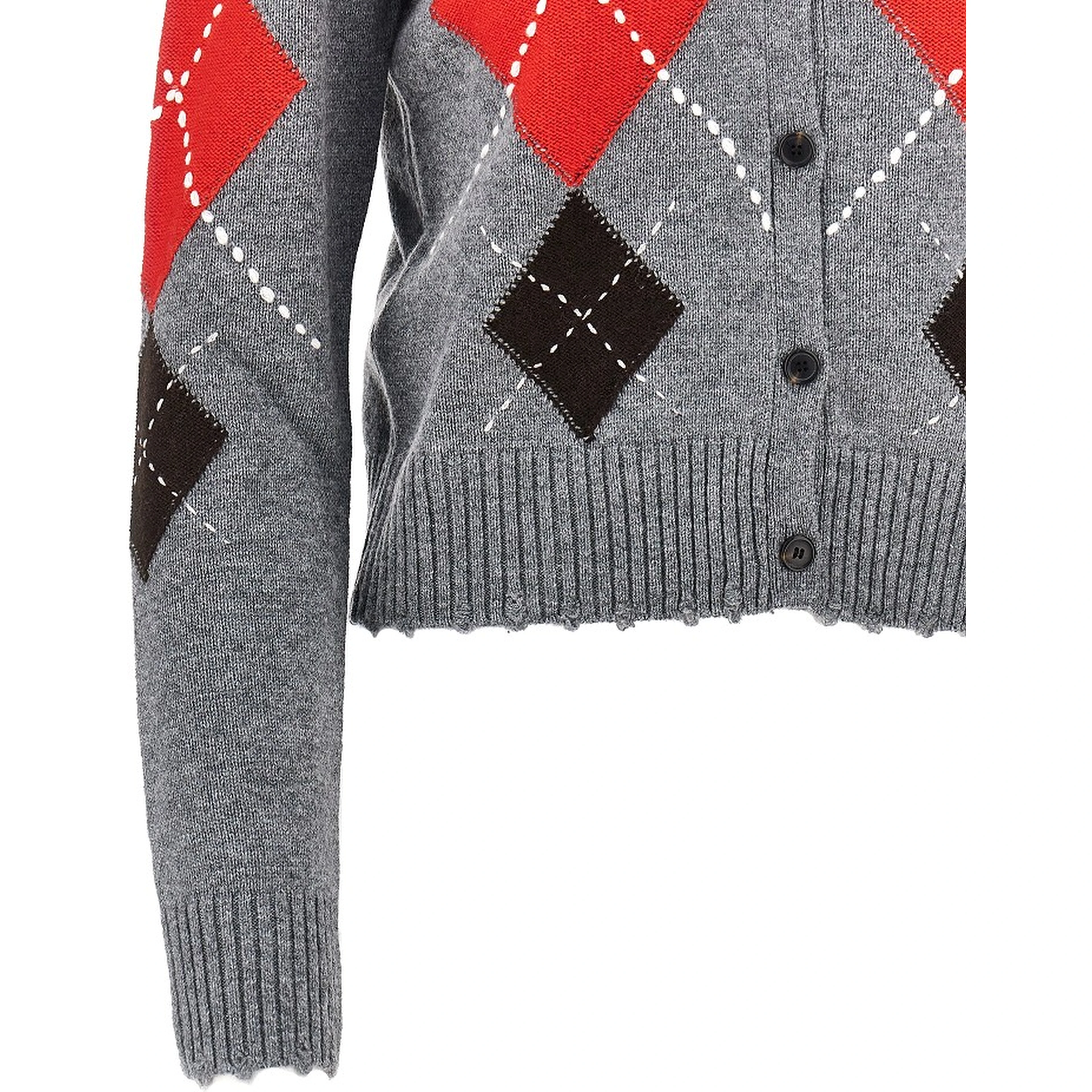 Wool and cashmere knitted cardigan
