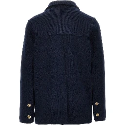 Knitted double-breasted jacket