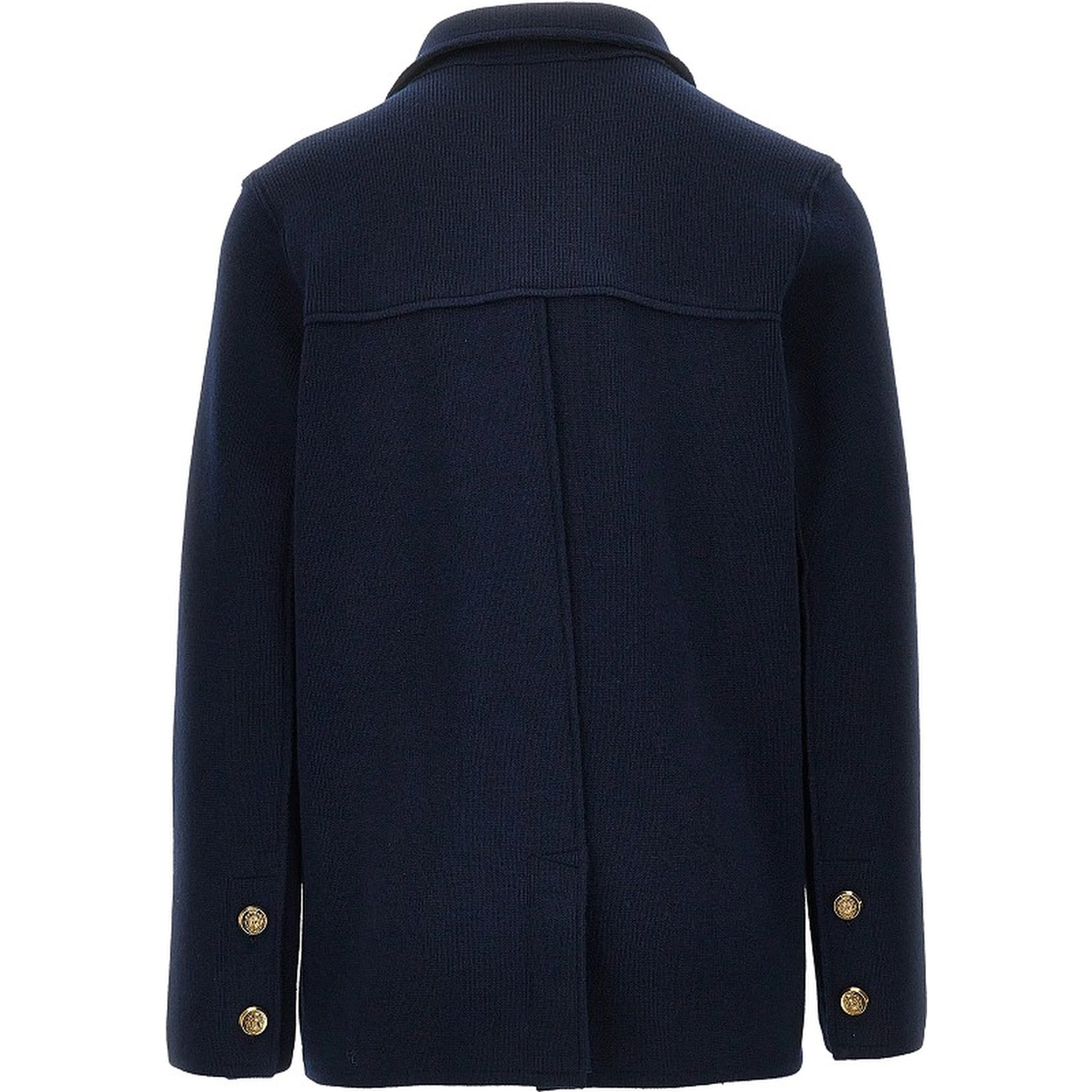 Knitted double-breasted jacket