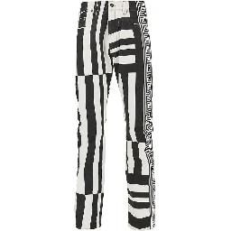 Denim jeans with Sylvester print