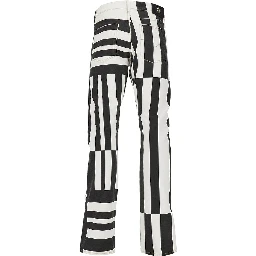 Denim jeans with Sylvester print