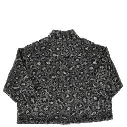 Quilted denim jacket with print