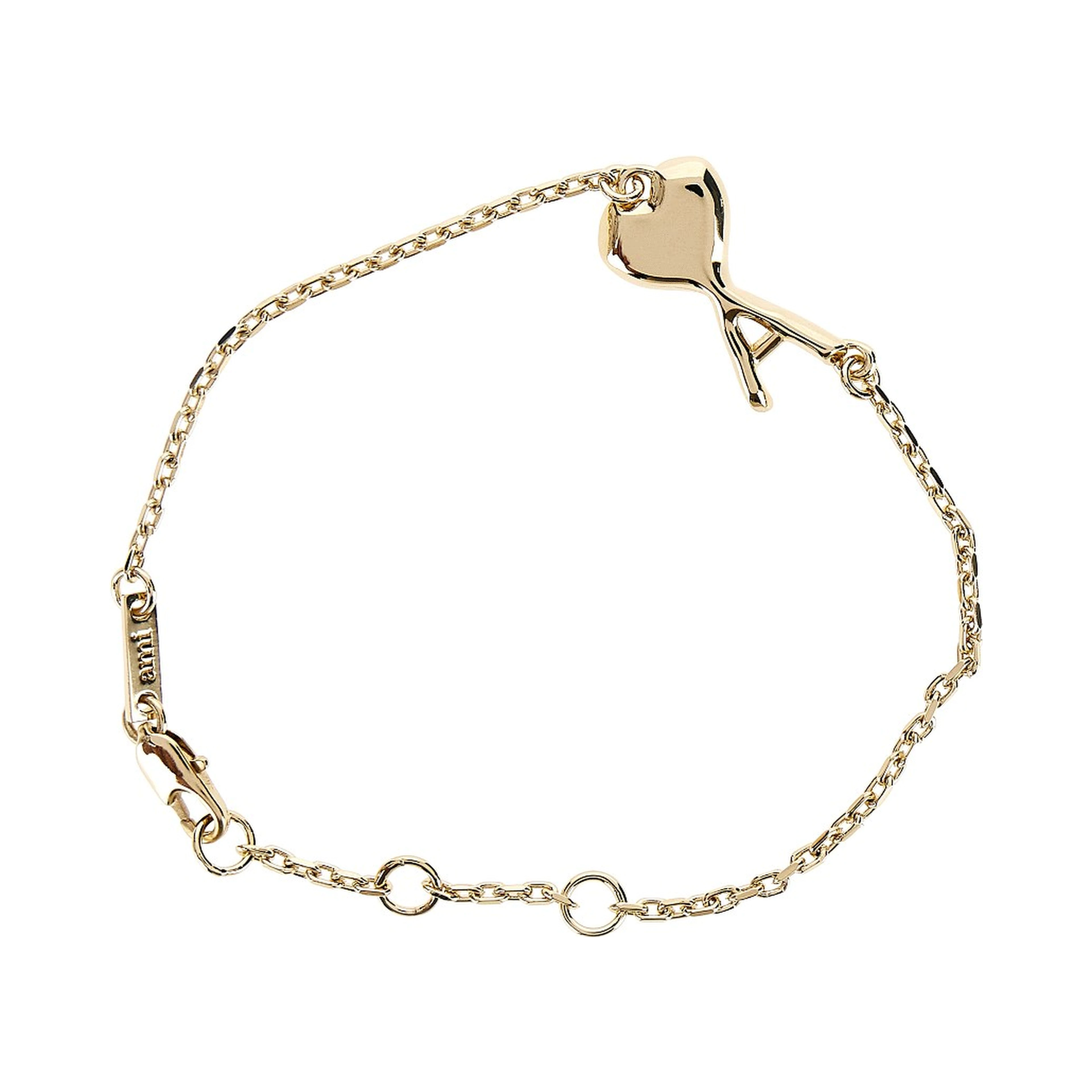 Brass hammered Ami de Coeur bracelet