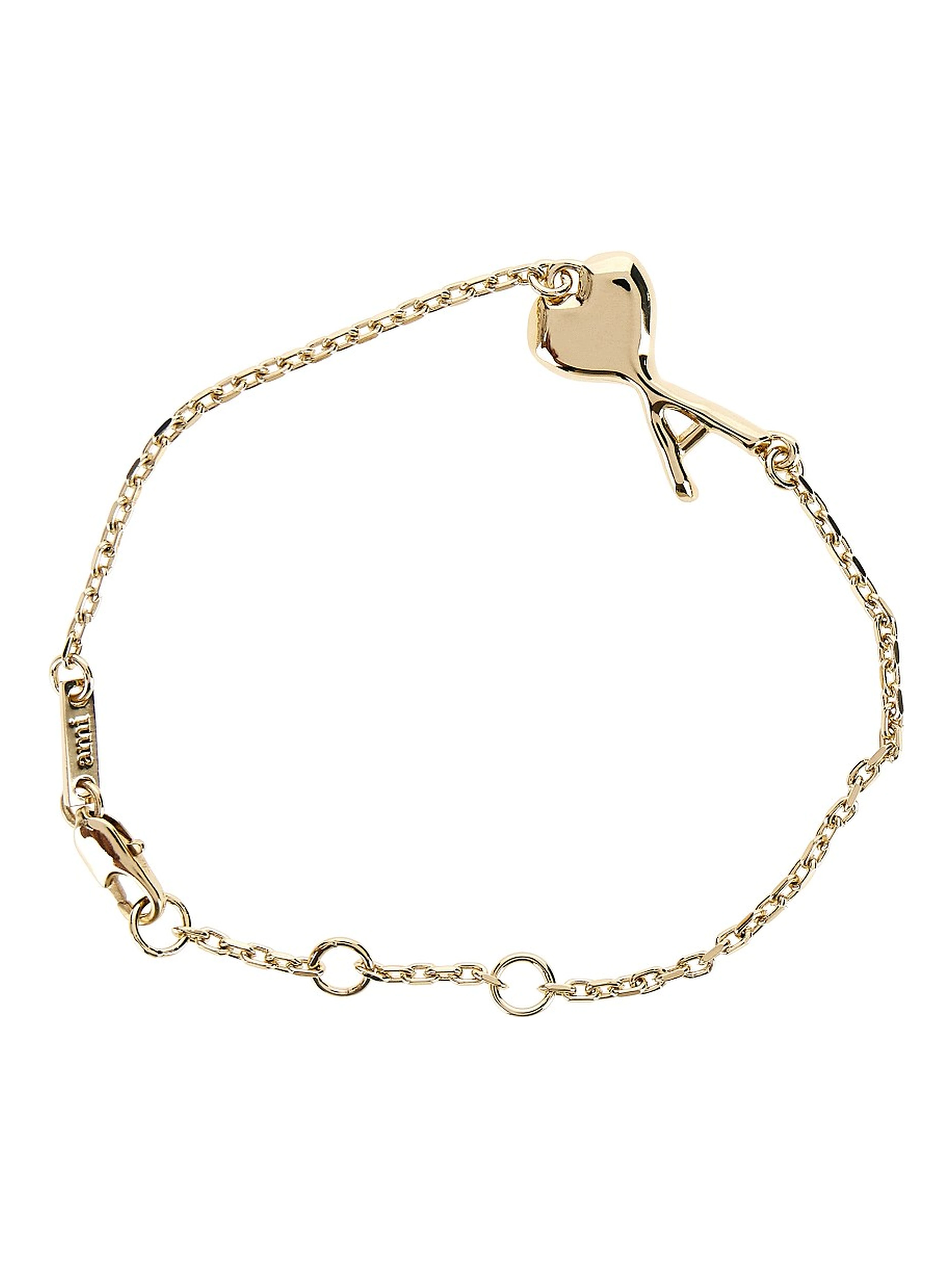 Brass hammered Ami de Coeur bracelet