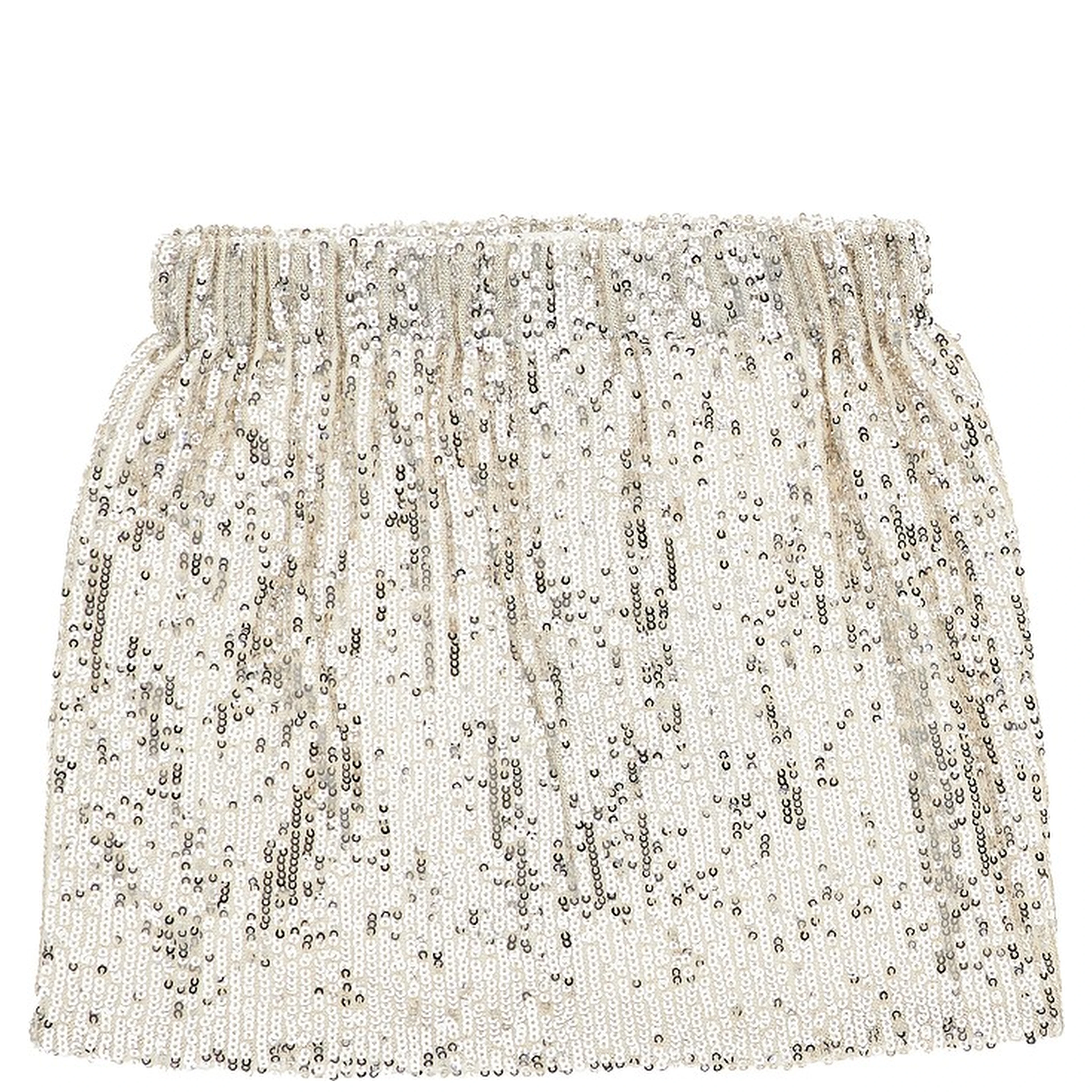 Sequinned mini skirt