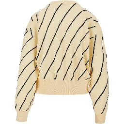 Knitted cardigan with logo embroidery