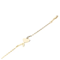 Brass hammered Ami de Coeur bracelet