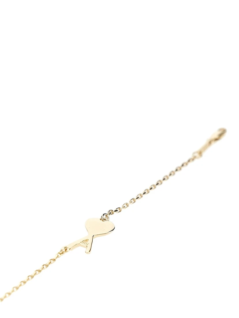 Brass hammered Ami de Coeur bracelet