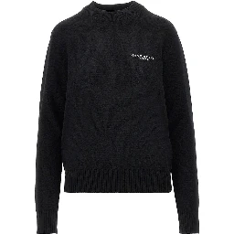 Cashmere and wool sweater with embroidery