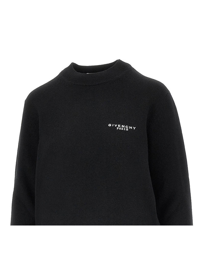Cashmere and wool sweater with embroidery