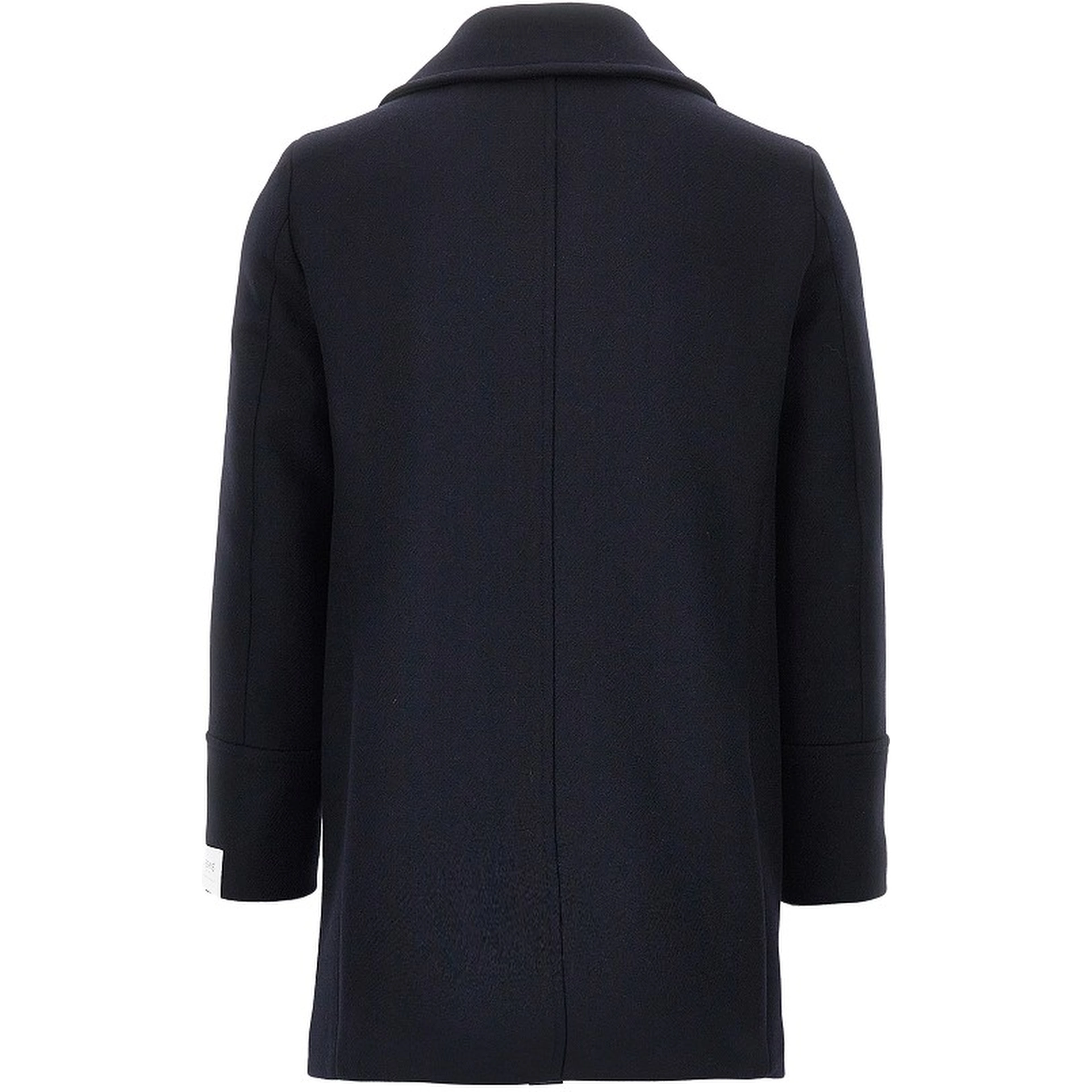 Wool-blend double-breasted peacoat