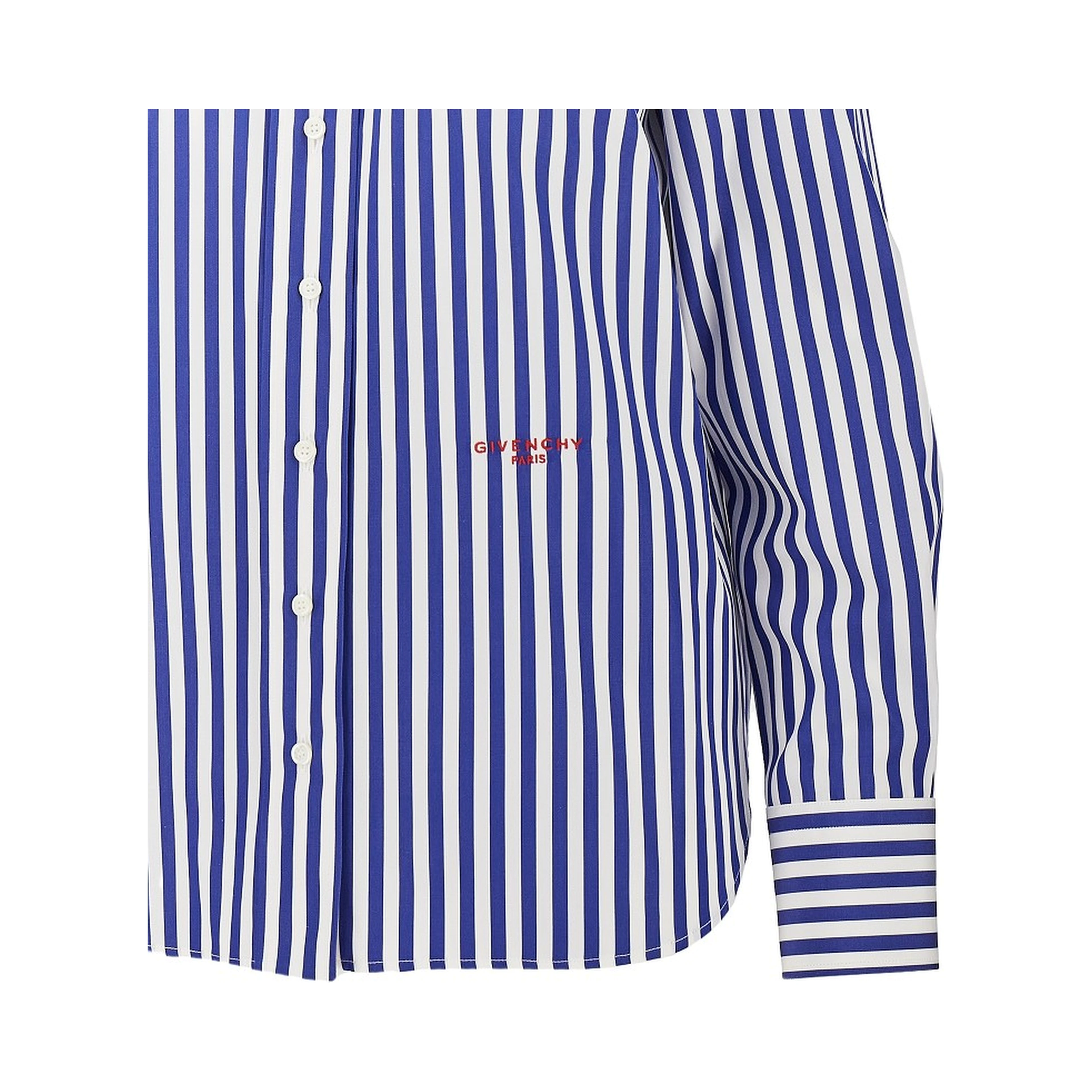 Striped cotton poplin shirt