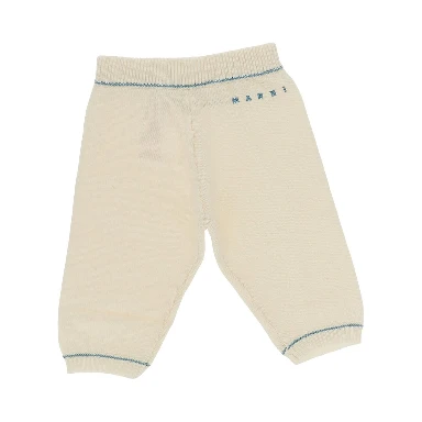 Logo embroidery knitted pants