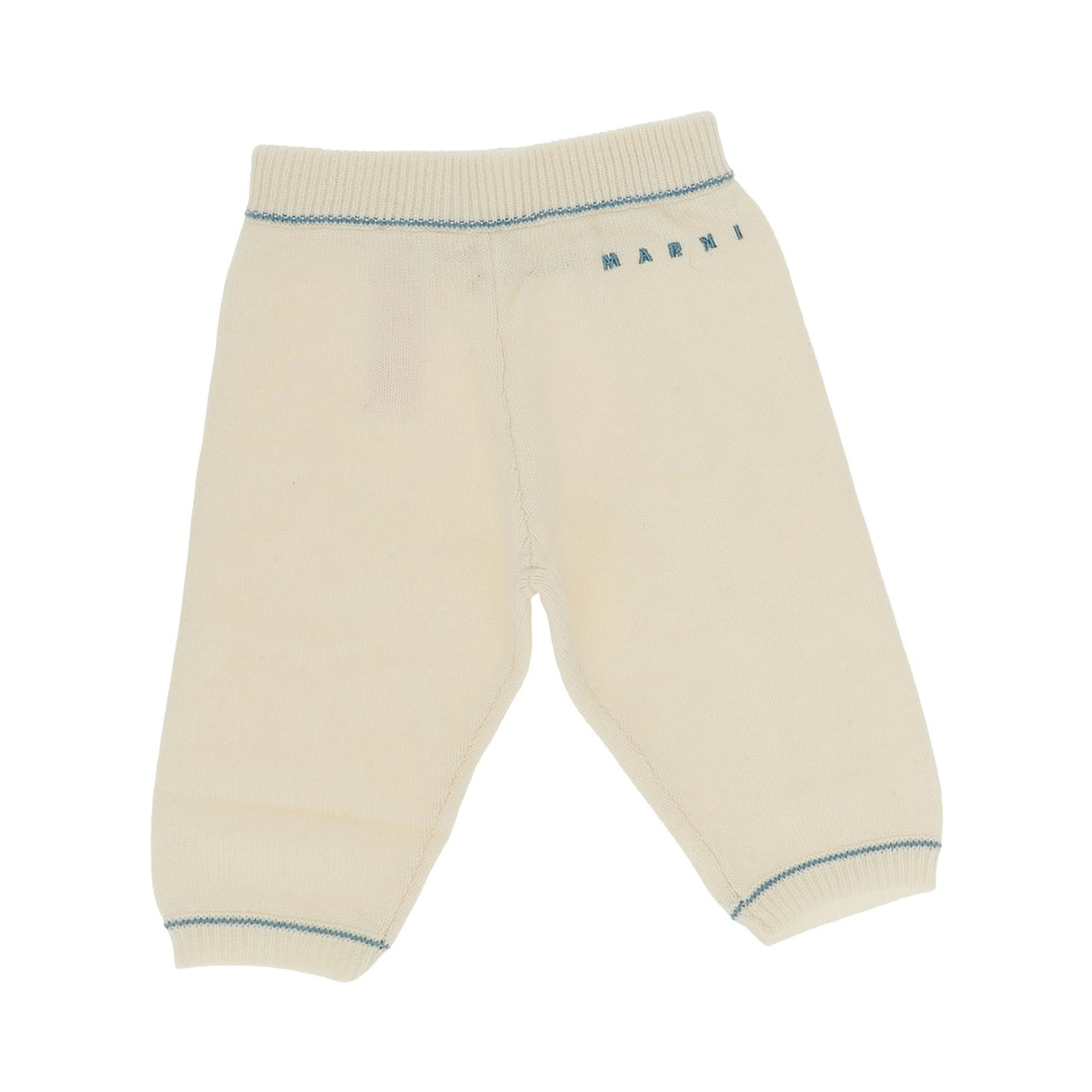 Logo embroidery knitted pants