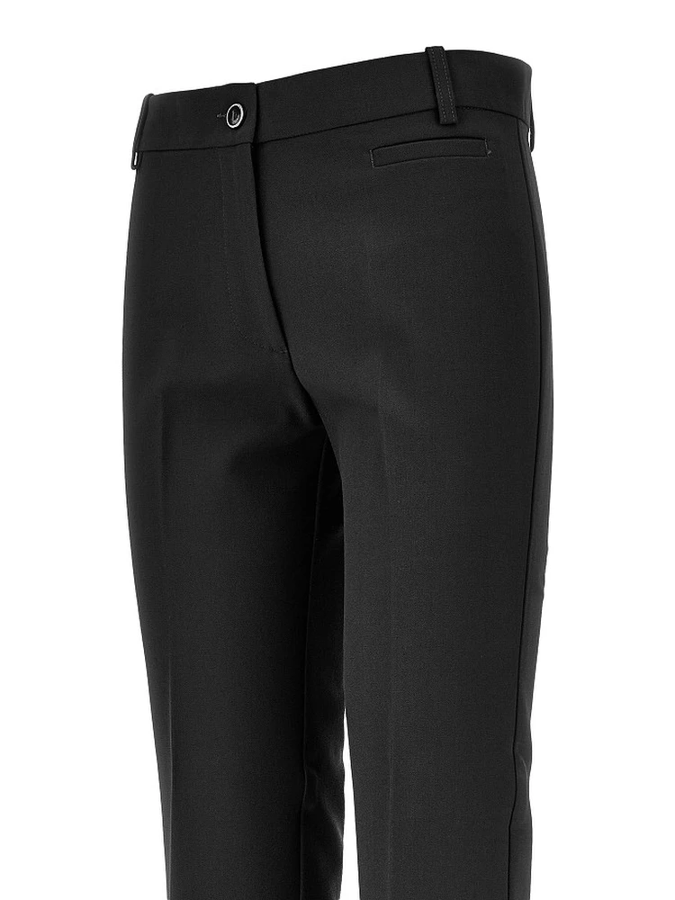 Viscose-blend crêpe pants