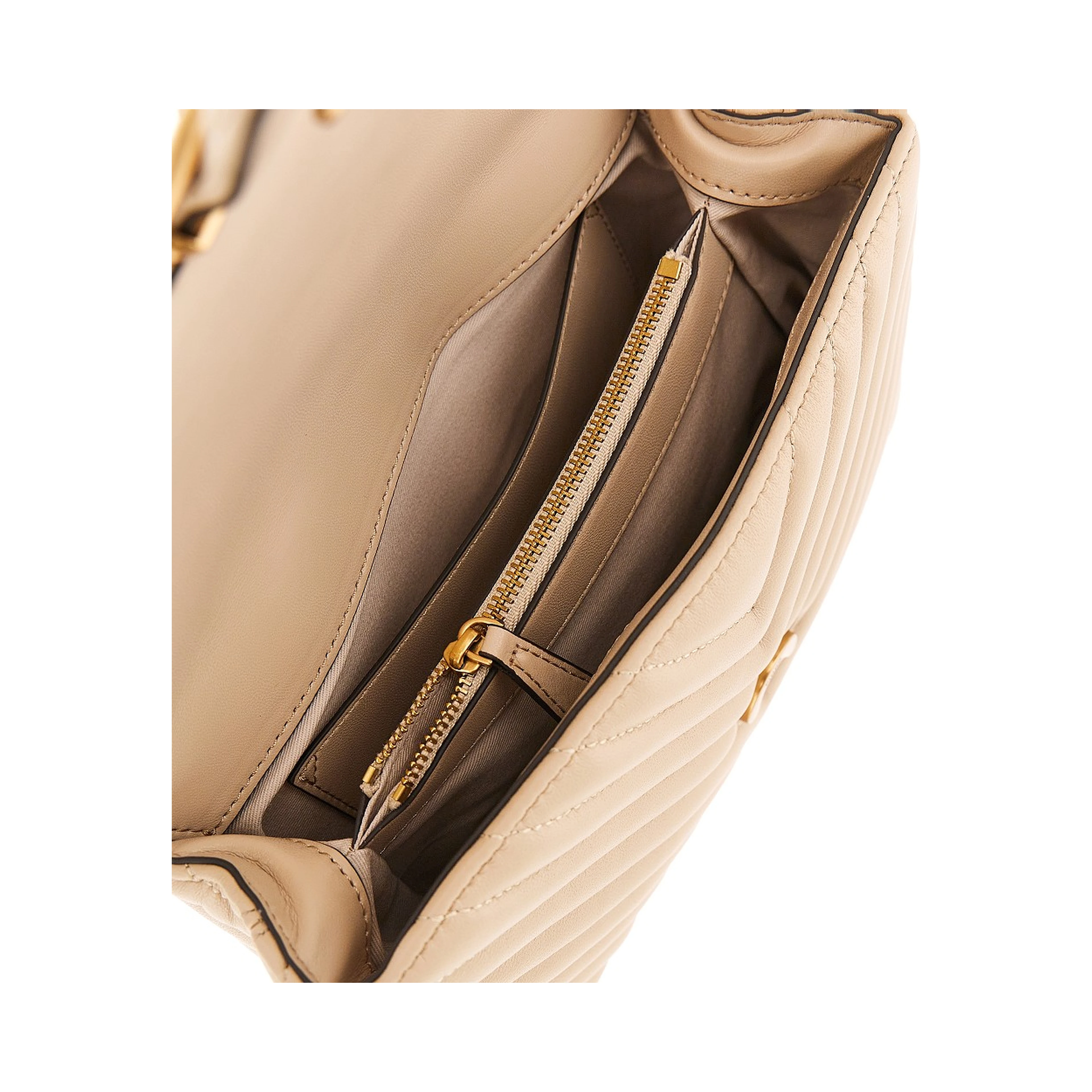 Chevron nappa leather mini Love Lady Puff bag
