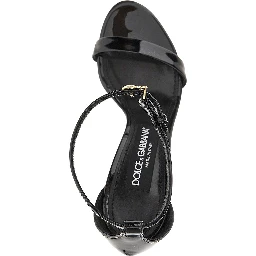 Patent leather sandals
