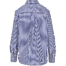 Striped cotton poplin shirt