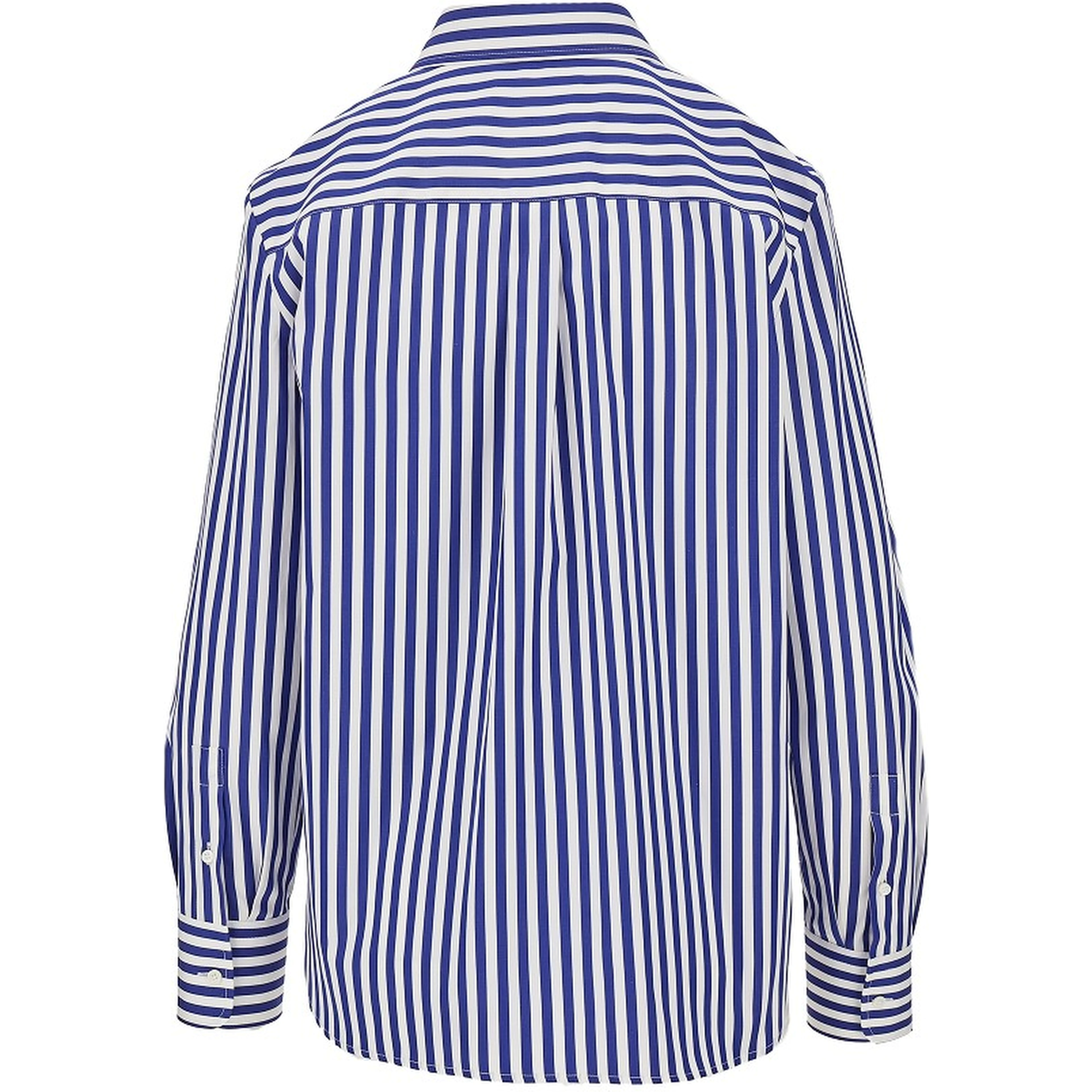 Striped cotton poplin shirt